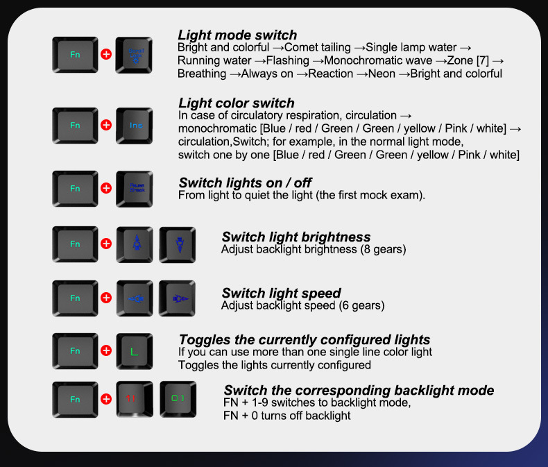 Kuiying T6RGB Luminous Keyboard And Mouse Set - Image 8